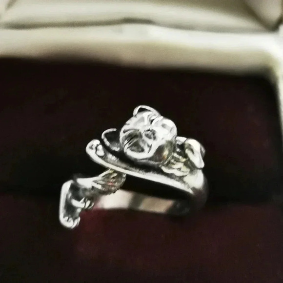 925 sleepy  cat ring - Picture 3 of 3
